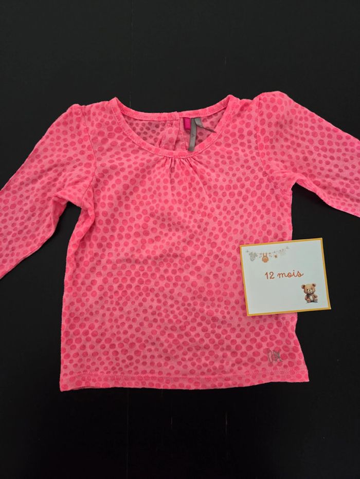 Ensemble legging et haut manches longues fille 12 mois - photo numéro 2