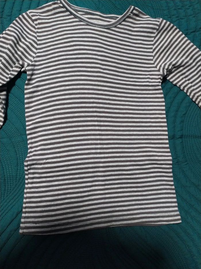 T-shirt gris tex 5-6 ans - photo numéro 3