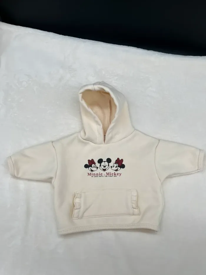 Sweat-shirt à capuche automne hiver bébé fille Disney