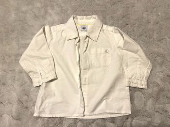 Chemise blanche - Petit Bateau - 18 mois