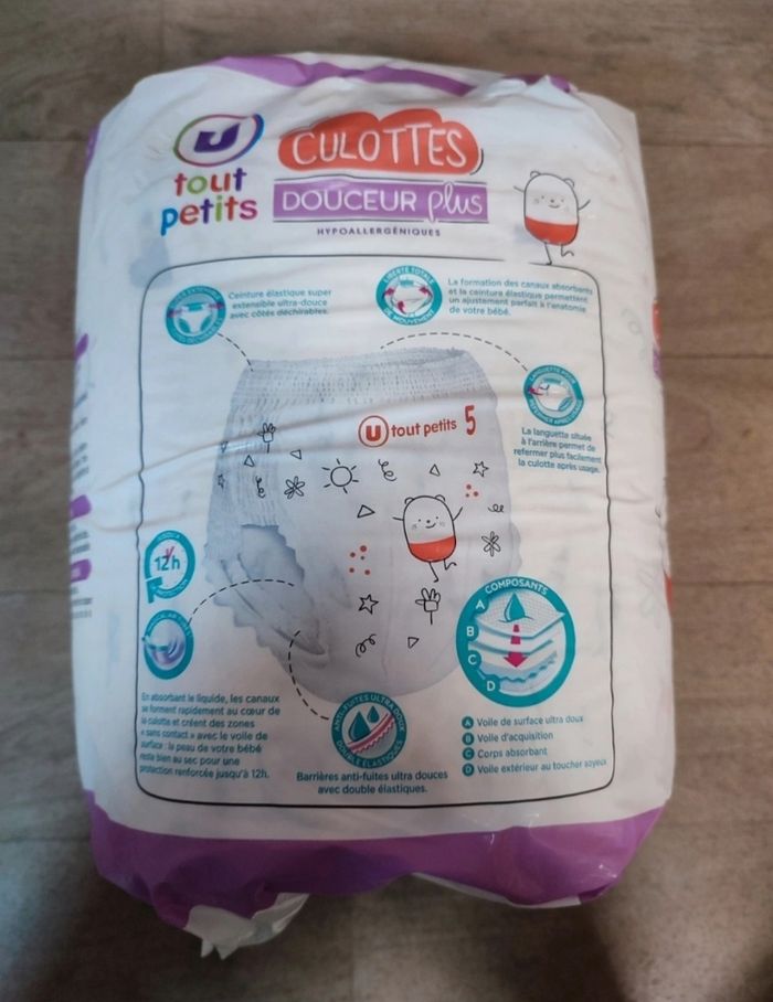Couches culottes- 20 culotte - taille 5 : 12 à 18 kg - photo numéro 2