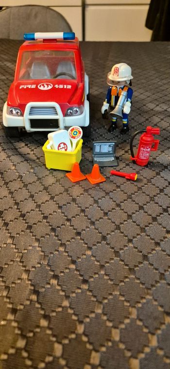 Playmobil pompier 9466 voiture de pompier