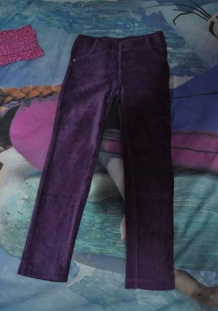 Tregging velours 4/6 ans 110/116 fille