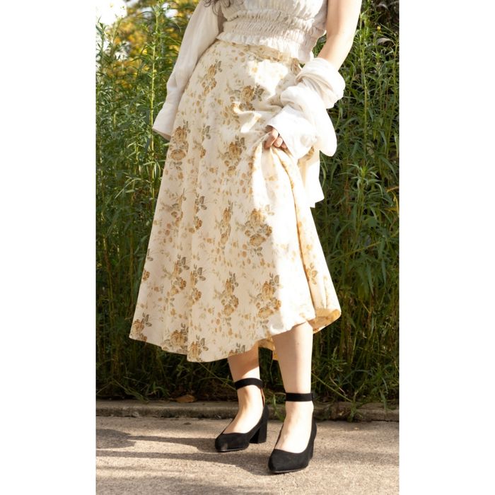 Magnifique jupe à fleurs automnale marque japonaise Harmonica S-M/36-38 TBE