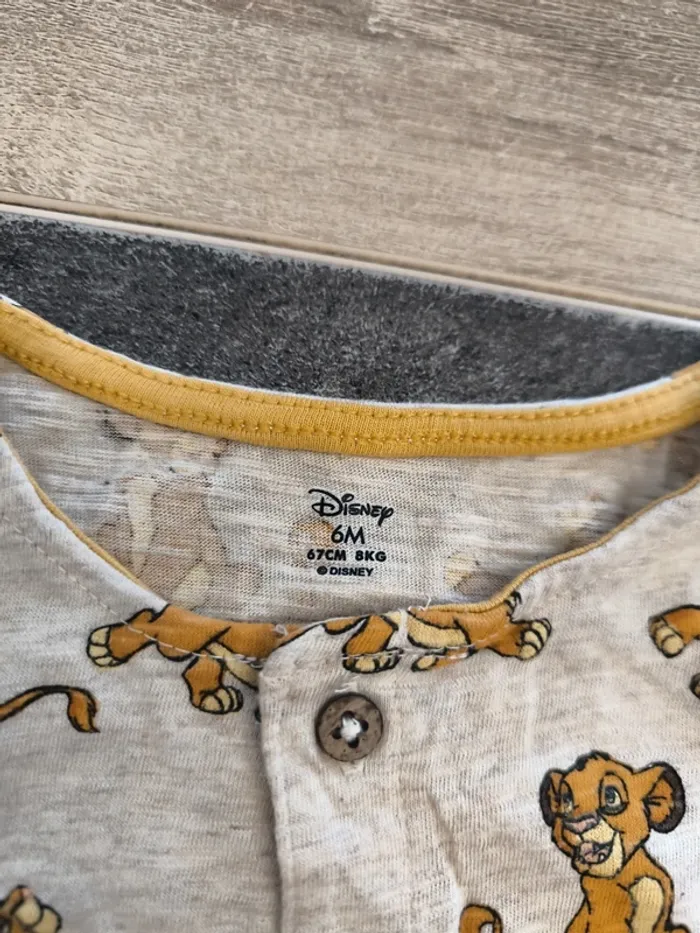 Combishort débardeur garçon 6 mois Disney Simba - photo numéro 6