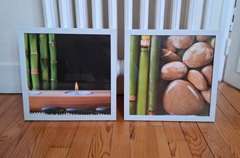  cadres déco Zen blancs