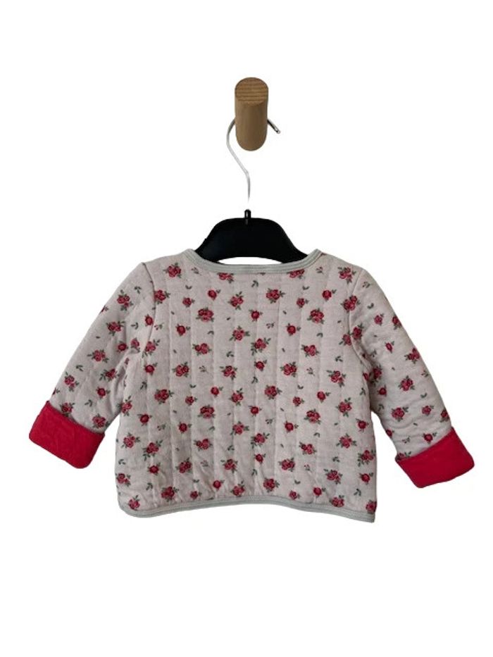 Cardigan fleuri en tubique matelassé - Petit Bateau 3 mois (60cm) - photo numéro 3