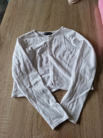 Boléro blanc in extenso 12 ans