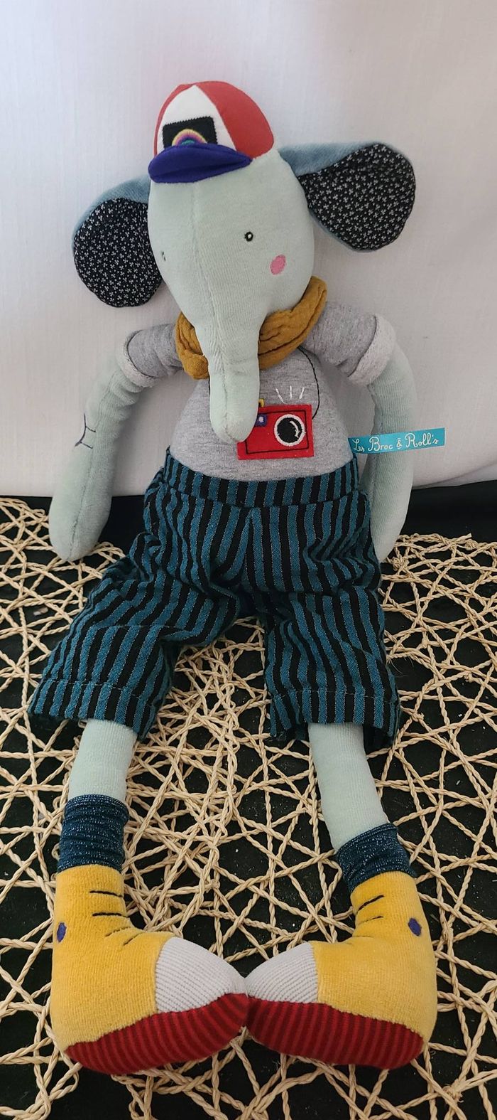 Moulin Roty Peluche éléphant Pablo - Les broc & roll's - photo numéro 2