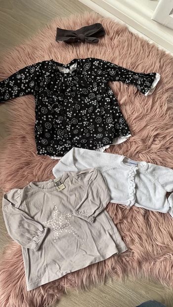 Ensemble chemisier t-shirt gilet boléro 9 mois