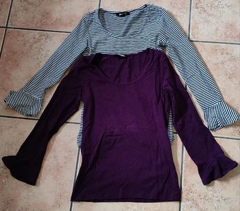 Lot t-shirts manches longues Jennyfer XS