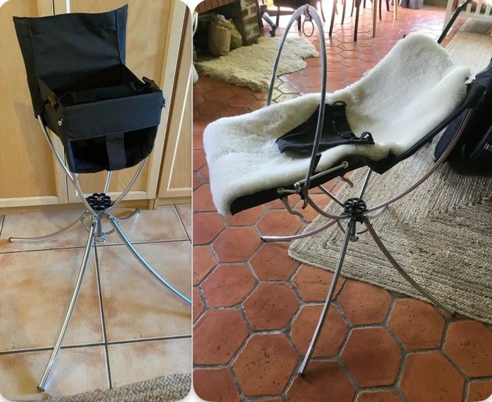 2 en 1 : chaise haute / transat de voyage pliable - photo numéro 2