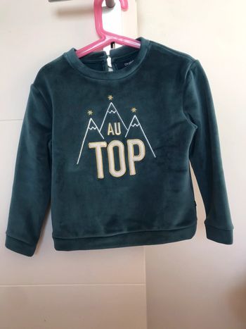 Pull velours 6 ans