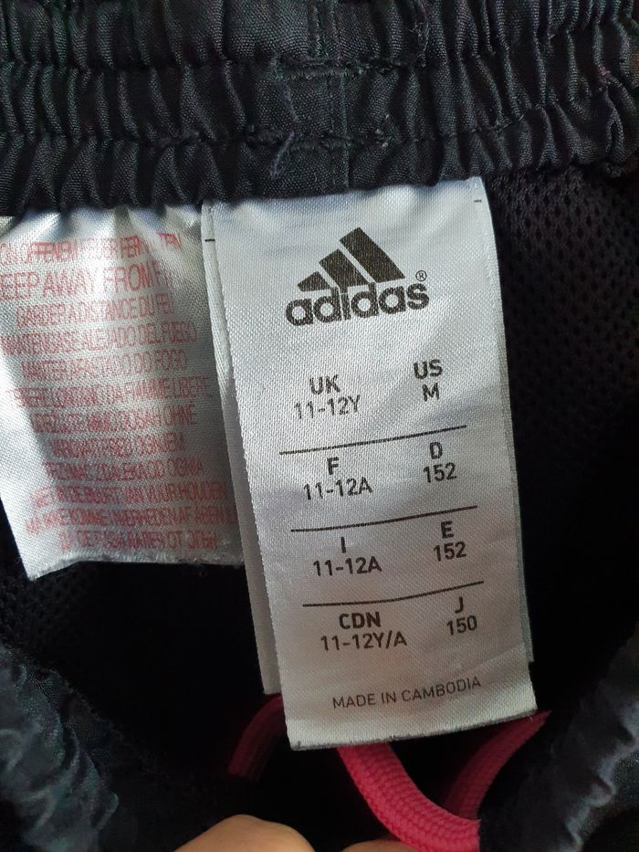 Jogging noir et rose Adidas - photo numéro 2
