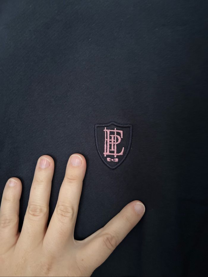 Veste zippée bleu marine avec col écusson brodé Éden Park 4XL - photo numéro 2