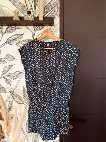 Taille 12 ans Combishort été fille Okaidi bleu marine * poids * 🌸