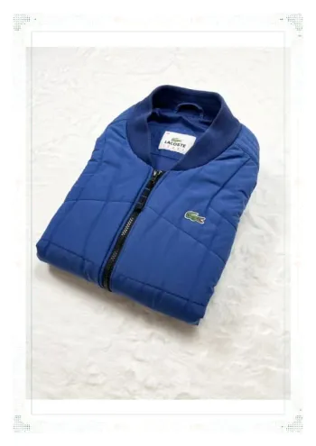 Doudoune sans manches matelassée Lacoste bleu taille S pour homme