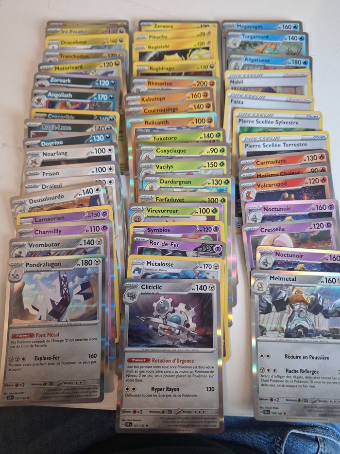 Lots de cartes pokemon