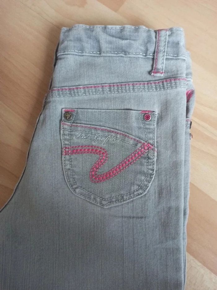 Jean gris clair kids Graffiti 12 ans - photo numéro 4