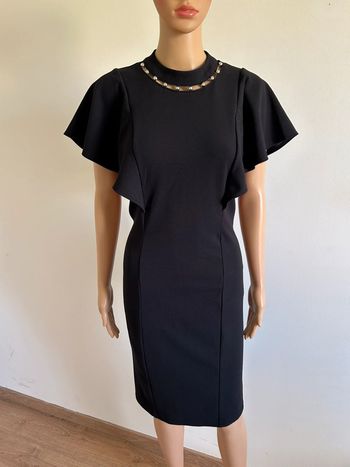 Robe noire à manches courtes OVS taille S jamais portée