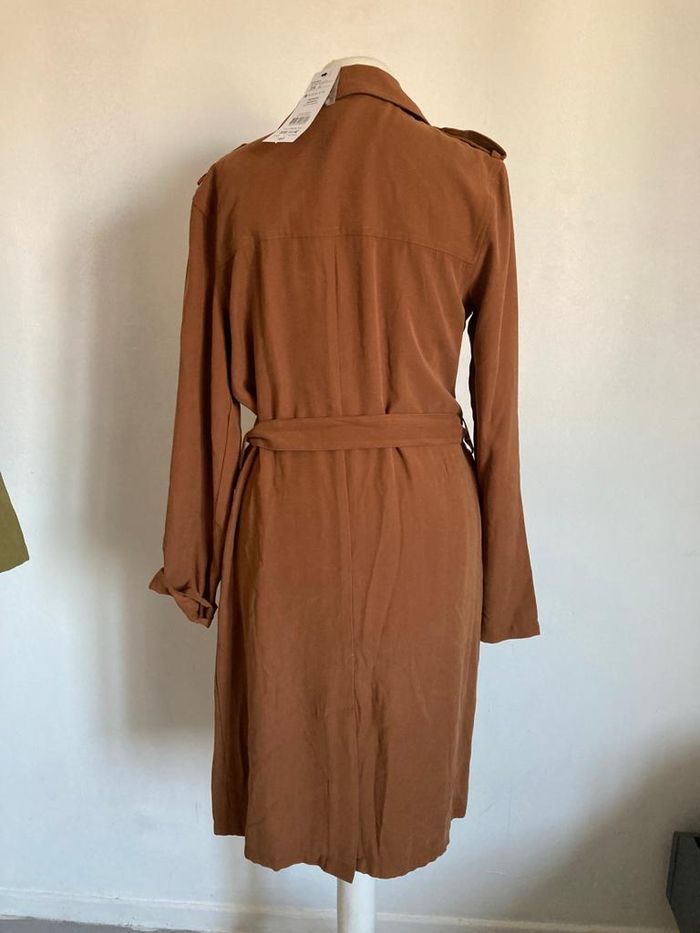 Longue veste, trench léger camel cache cache taille 34 Neuve - photo numéro 3