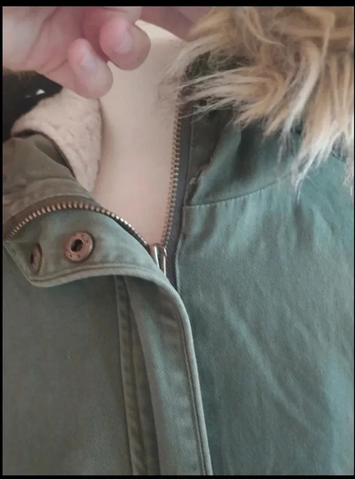 Veste chaude Jennyfer kaki 36 - photo numéro 5