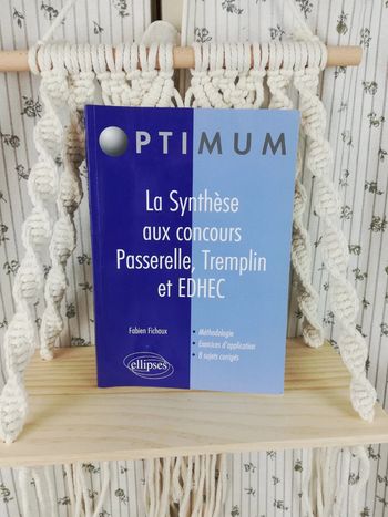 La synthèse aux concours Passerelle tremplin et EDHEC
