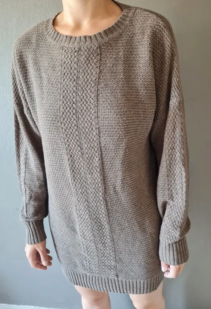 Robe pull marron - photo numéro 4