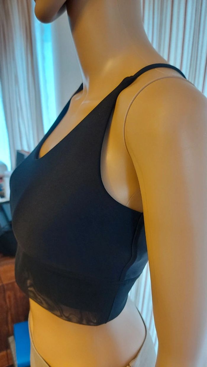 Brassiere de sport noire Decathlon eu/fr 38 - photo numéro 3