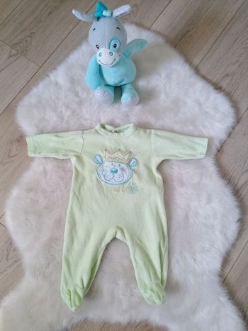 Pyjama velours bébé mixte 1 mois #espanolitinabebemixte