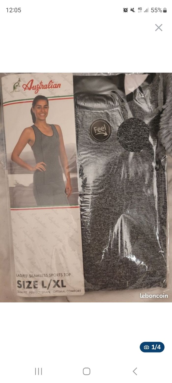 Top sans manches de sport femme-Taille L