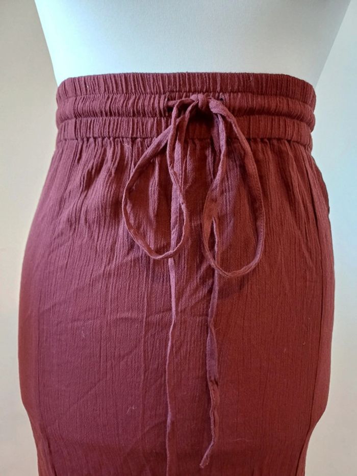 Jupe longue fluide bordeaux Aeropostale taille M 38 - photo numéro 3