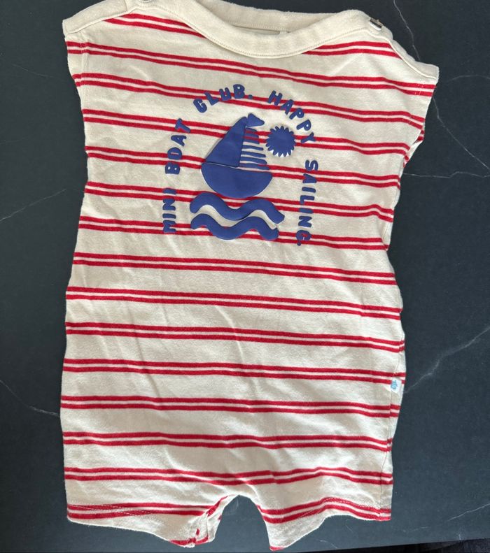 Combi short bébé été