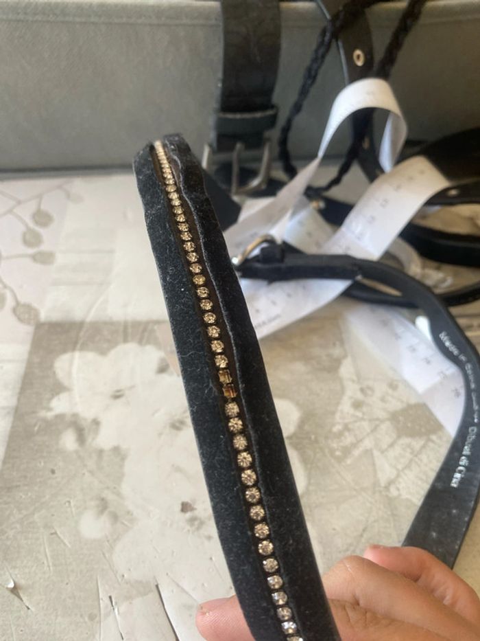 Ceinture noire a strass - photo numéro 4