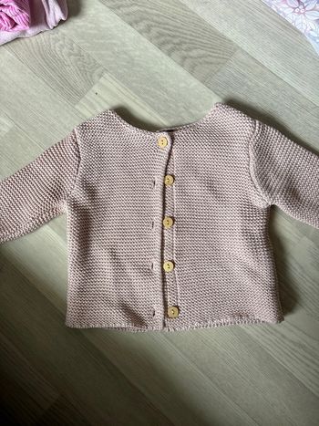 Gilet rose clair 6 mois