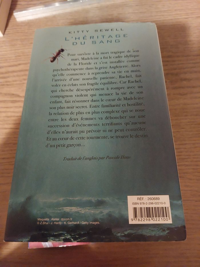 Livre de kitty sewell l'héritage du sang - photo numéro 2