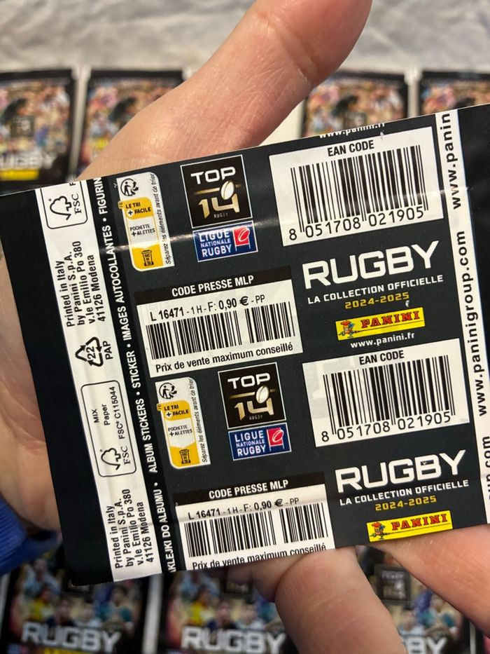 50 sachets Panini stickers Rugby Top 14 2024/2025 - photo numéro 5