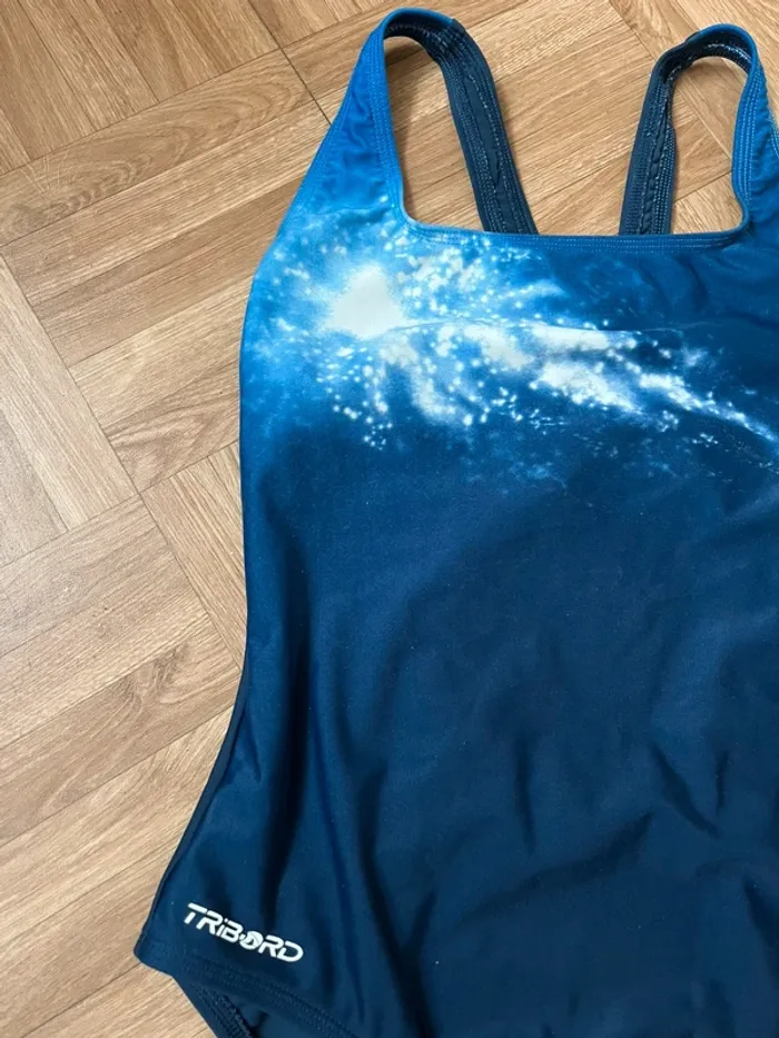 Maillot de bain une pièce bleu Tribord - photo numéro 2