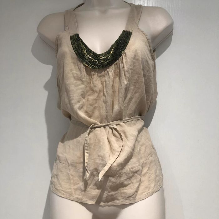 Top à sequins vert Sandro S - photo numéro 14