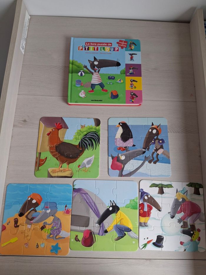 Livre puzzle p'tit loup complet