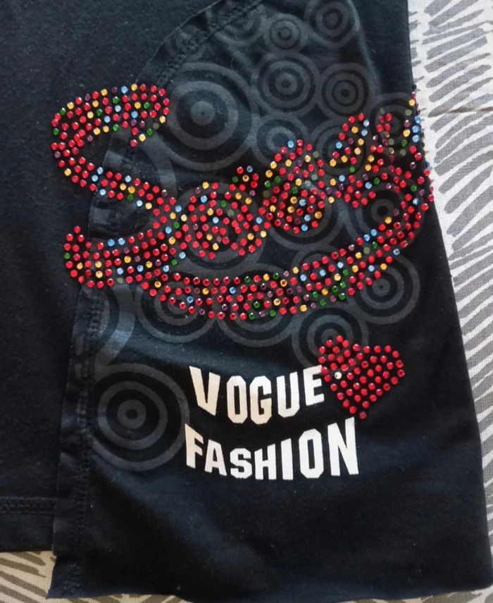 Tee short motifs imprimé manches courtes taille 36/38 - photo numéro 4
