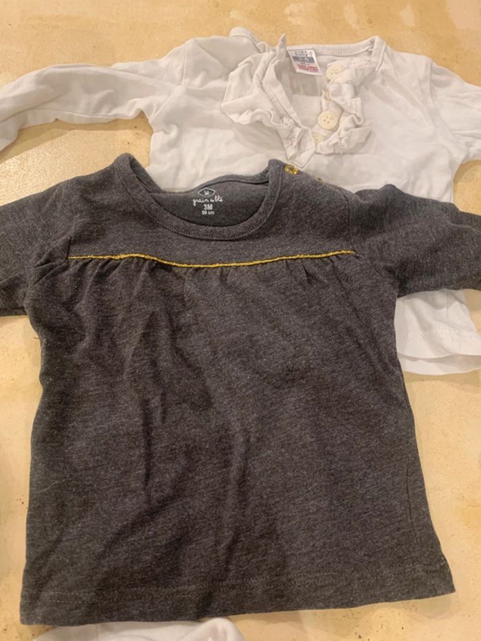 Lot vêtements bébé fille 3 mois adidas grain de blé - photo numéro 3