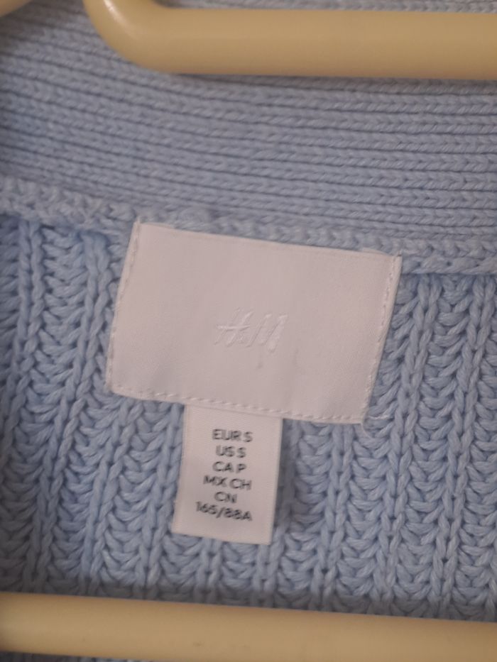 Gilet bleu clair H&M Taille S - photo numéro 6