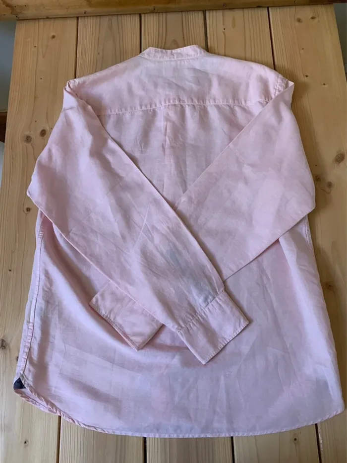 Chemise col officier rose - photo numéro 2