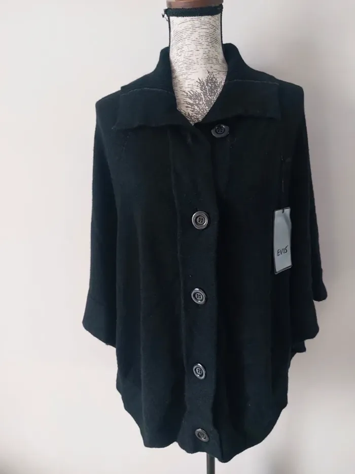 Poncho noir neuf