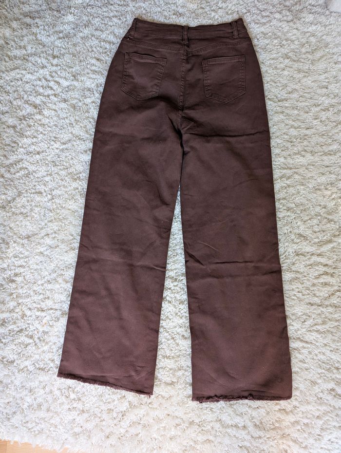 🤎 Pantalon large taille haute – marron - photo numéro 3