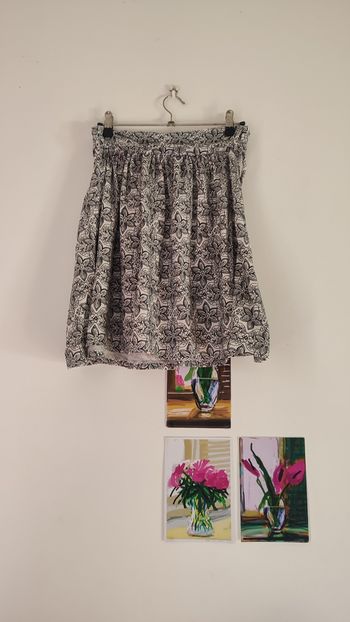 Jupe fleurie vintage T34