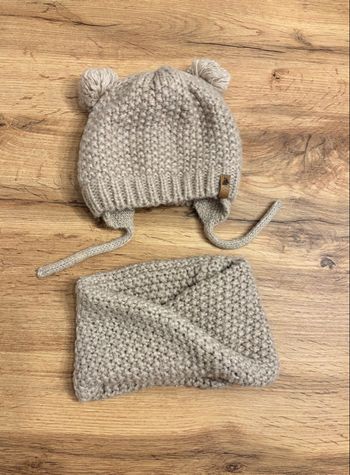 Ensemble bonnet et tour de cou