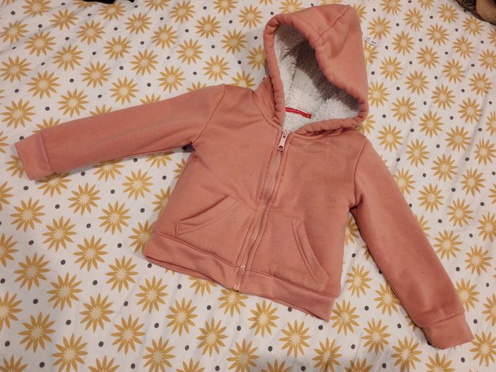 Veste pilou rose corail