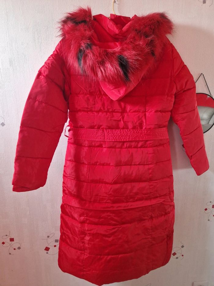 Manteau long femme avec capuche neuf taille L - photo numéro 3